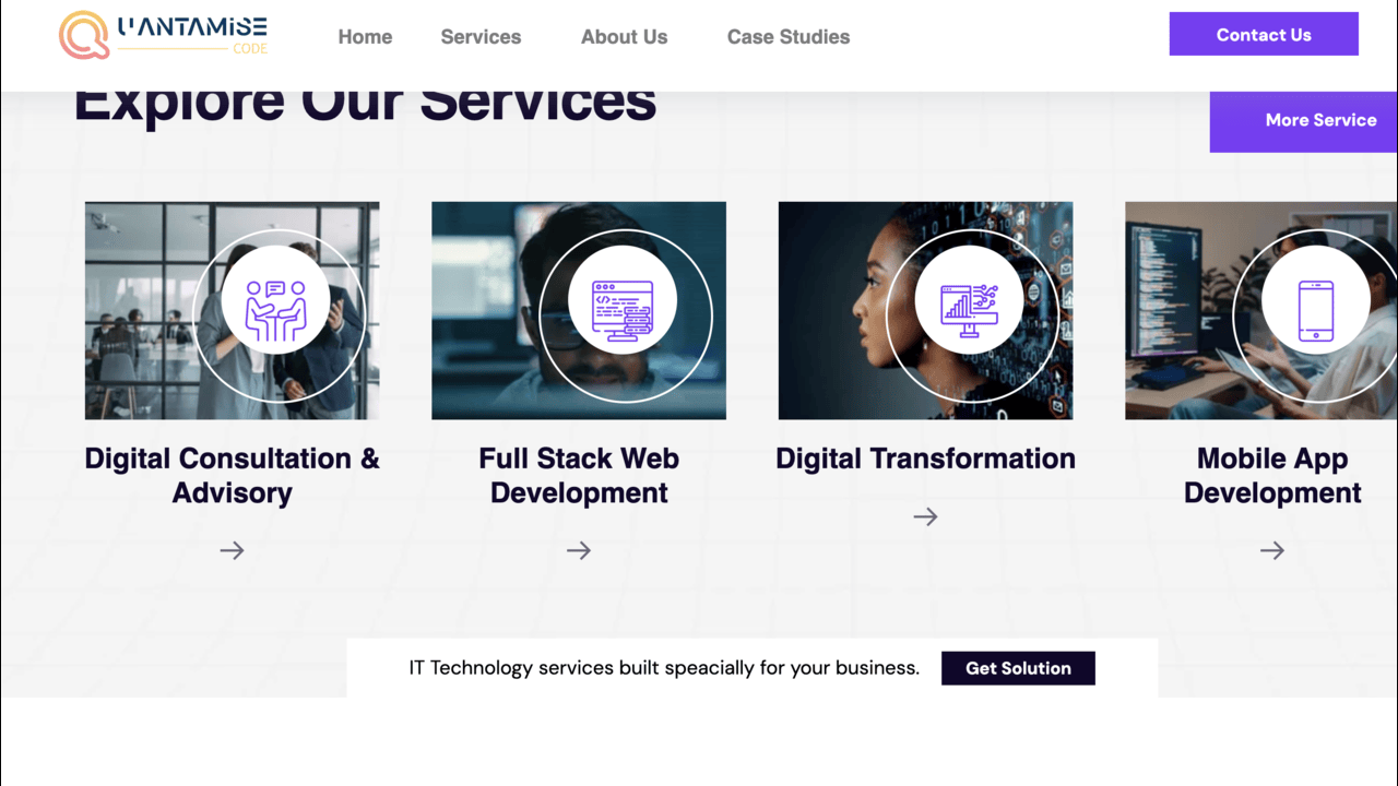 Quantamise Code Website
